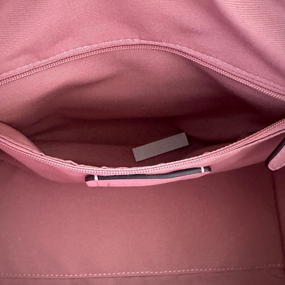 NWOT COACH Rowan Satchel in Signature Canvas Tan/Pink Petal - Picture 6 of 10